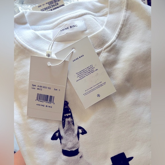 NWT Anine Bing Ramona Sweatshirt Small - Picture 4 of 6